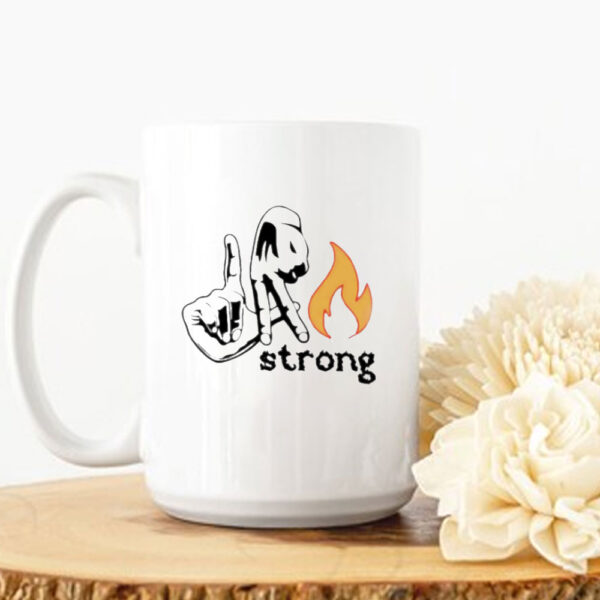 LA Strong Los Angeles Support hand Mug