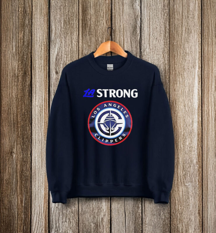 Los Angeles Clippers LA Strong Sports Teams Unite On Charitable Logo T-Shirt