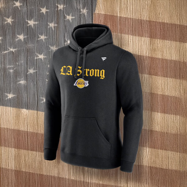 Los Angeles Lakers LA Strong Fleece Pullover Hoodie