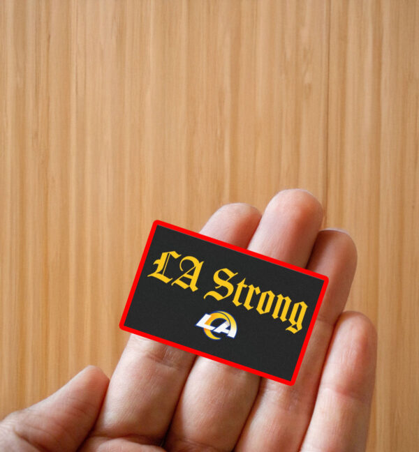 Los Angeles Rams LA Strong Sticker, Car Manget