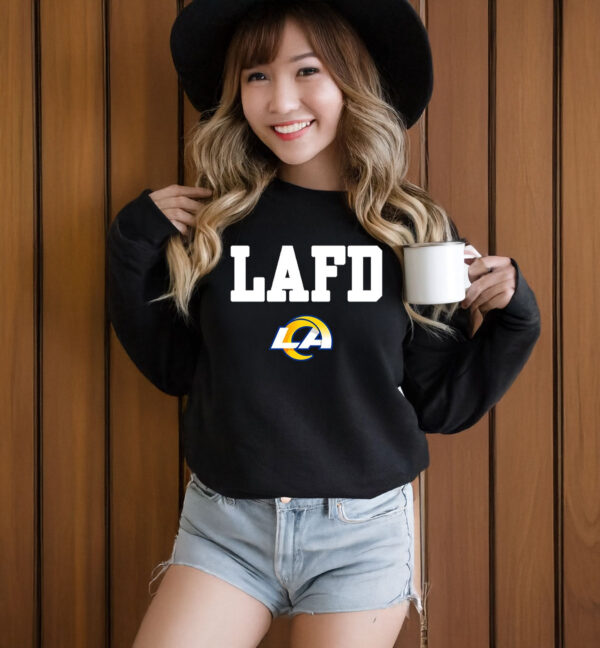 Los Angeles Rams LAFD Honor X LA Strong T-Shirt