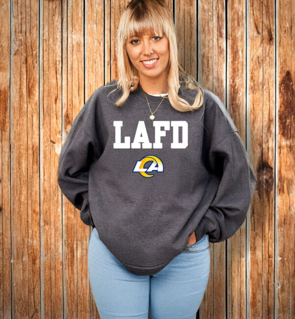 Los Angeles Rams LAFD Honor X LA Strong T-Shirt