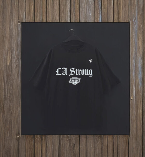 Official Los Angeles Kings Fanatics Black LA Strong T-Shirt