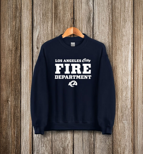 Official Los Angeles Rams x LA City Fire Department Limited Edition 2025 T-Shirt