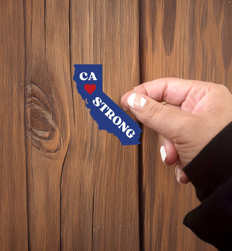 California, CA Strong Sticker ,Car Magnet