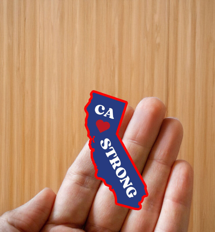 California, CA Strong Sticker ,Car Magnet