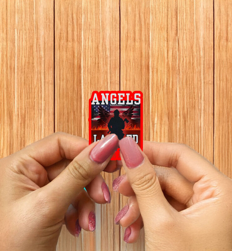 Fire Support Strong LA, Angels LAFD Heros In Actions Sticker ,Car Magnet