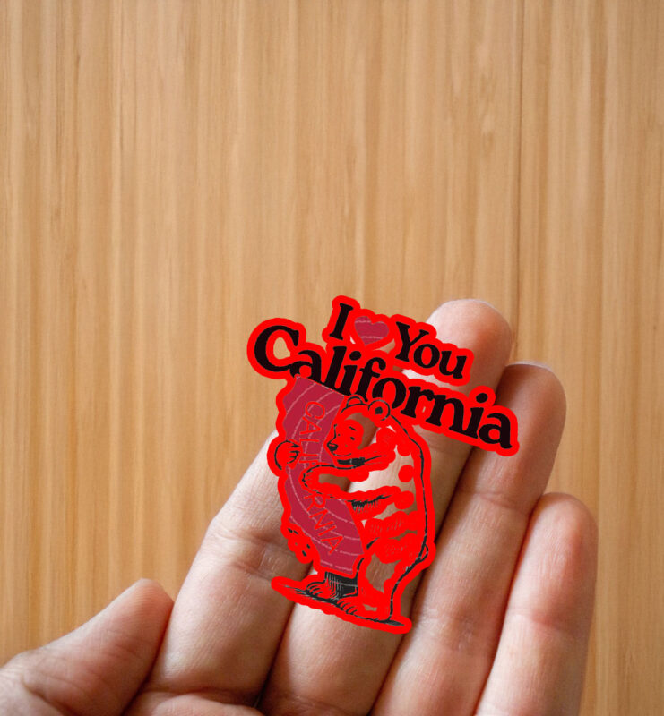 I Love California Sticker ,Car Magnet