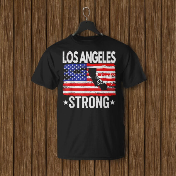 Los Angeles Strong Palisades Strong Flag T-Shirt