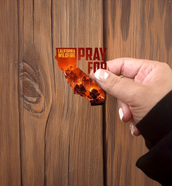 Pray for LA California Strong Sticker ,Car Magnet