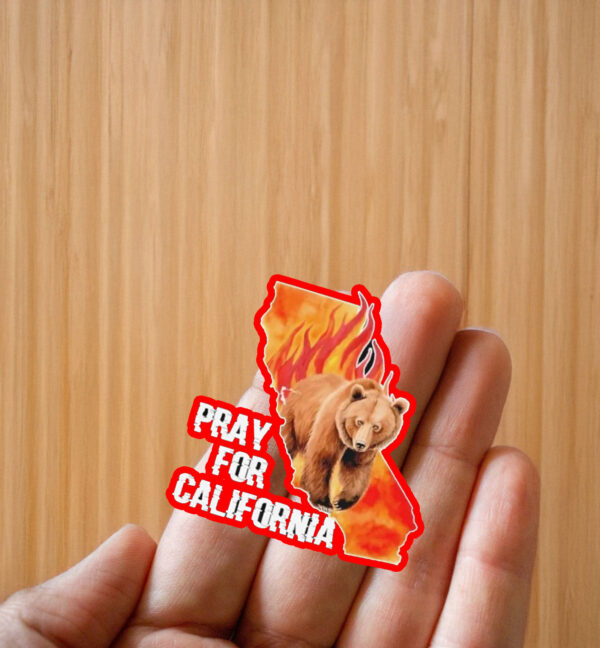 Support LA Fighters, Pray For California Sticker ,Car Magnet
