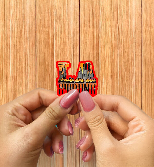 Support LA Firefighters Sticker ,Car Magnet LA Strong